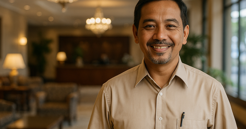 Kisah urban tentang hotel tua di Jakarta yang bangkit dengan KPI: Inform, Interest, Involve, Inspire—membuat angka ikut naik karena manusia merasa dimanusiakan.