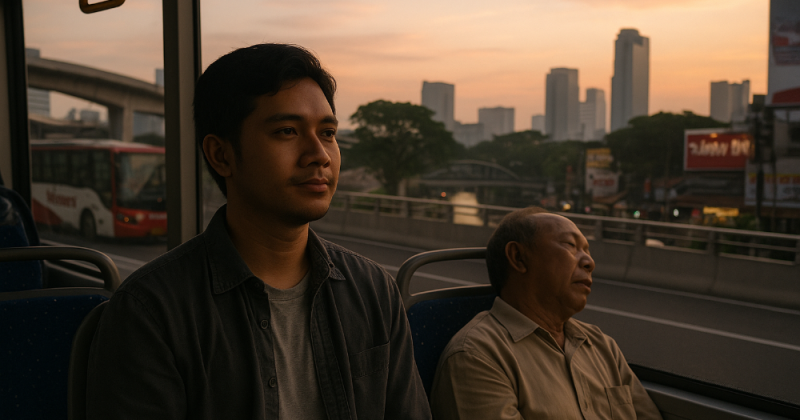 Cerpen urban Jakarta–Yogyakarta tentang cinta yang retak oleh luka kecil yang diabaikan. Mengharubiru, filmis, dan menyentuh: belajar pulang sebelum rumah kosong.