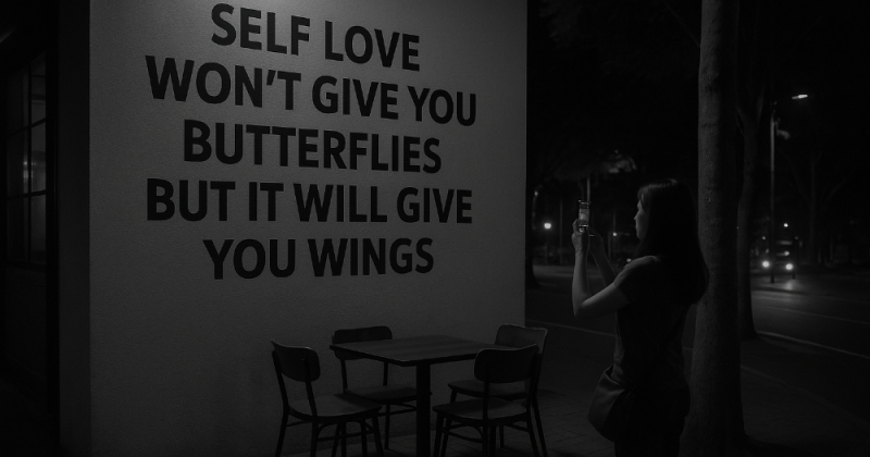 Cerpen urban bergaya Kompas Minggu tentang Rengganis yang menemukan makna self-love: bukan kupu-kupu sesaat, melainkan sayap untuk pulang dan terbang lagi.