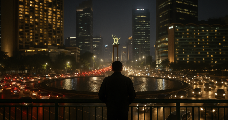 Cerpen emosional tentang Umar yang belajar bertahan dari penderitaan di tengah kota. Kisah haru, filmis, logis, menyentuh hati pembaca.