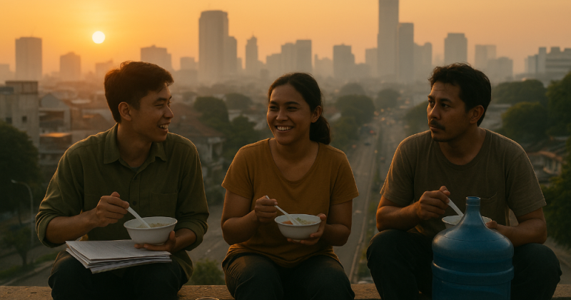 Cerita urban tentang empat sahabat yang menyalakan harapan warga menghadapi perubahan kota—mengubah data, empati, dan gotong royong menjadi kebijakan manusiawi.