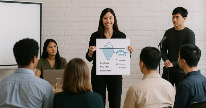 Cerpen urban tentang tim hotel yang belajar bernapas lewat empati, kosakata baru, dan ritual sederhana—mendengar yang diam dan memimpin dengan hati.