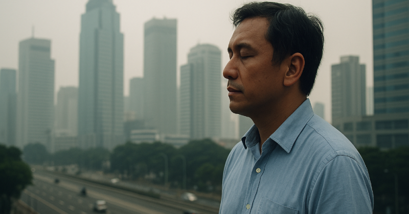 Cerpen urban filmis-logis tentang Pujangga, desainer yang memilih diam dan membiarkan hasil bicara—sebuah keheningan yang mengubah budaya kerja dan hidup.