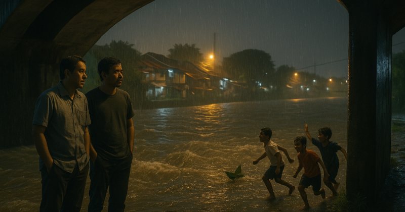 Cerpen urban gaya Kompas Minggu: gosip kantor menjerat Sura, Kerta memilih menahan vonis. Dengar, lihat, pikir, baru bicara. Diam yang nyaring menyelamatkan.
