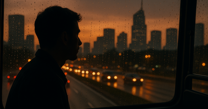 Cerpen urban bergaya Kompas Minggu: Adipati meninggalkan Jakarta, menepi ke Malang–Jember, lalu menulis ulang dirinya. Emosional, filmis, logis, menyentuh hati.