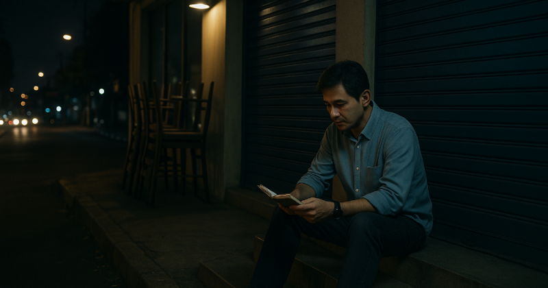 Cerpen tentang Eksekutif meninggalkan zona nyaman, mendirikan lembaga edukasi yang memadukan etika customer service dan keterampilan digital AI—kisah urban yang mengharukan.