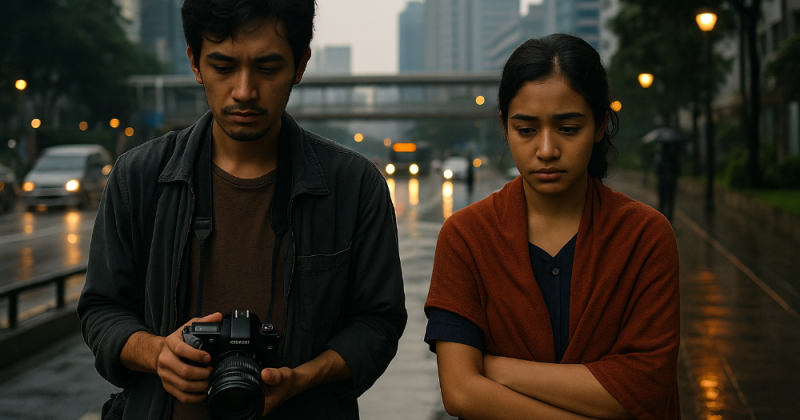 Cerpen urban Jakarta yang mengharubiru tentang kehadiran, kehilangan, dan pulang—kisah Adipati, Mira, dan Kertanegara yang menanam jejak di kota.