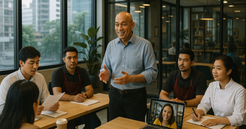 Cerpen urban: Wirya ditolak karena usia, menulis esai, bukunya terbit, dan ia bangkit menjadi pembicara publik—mengubah penolakan menjadi panggung.