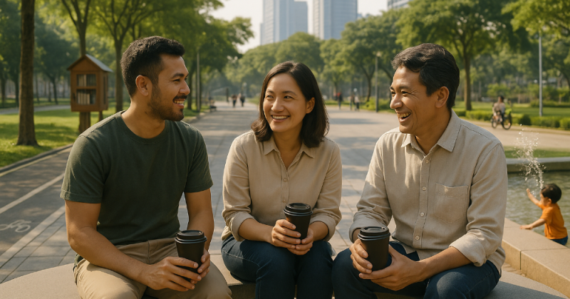 Cerpen gaya Kompas Minggu tentang kelas menengah ke atas dan social climber Jakarta—tanpa kisah cinta. Emosional, reflektif, dan menyentuh hati sanubari.
