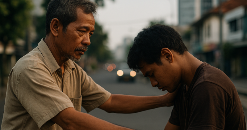 Tentang tangan-tangan biasa yang menyalakan harapan, ketika hidup terasa sempit namun hati belajar meluas.