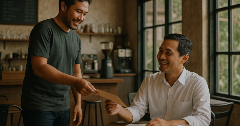 Kisah Umar, keturunan Menak Madura, jatuh-bangun di kota: kehilangan, kopi, kehormatan. Emosional, filmis, menyentuh—ala Kompas Minggu.