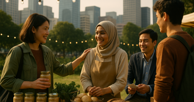 Cerita urban emosional tentang Amir, Citra, Ning, dan kawan-kawan menata bisnis hospitality, edukasi, dan food waste—membangun cara, bukan sekadar usaha.