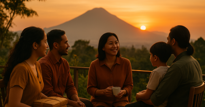 Cerpen reflektif tentang makna kemanusiaan di balik teknologi industri hotel, karier, dan ambisi kota besar yang menyentuh hati.
