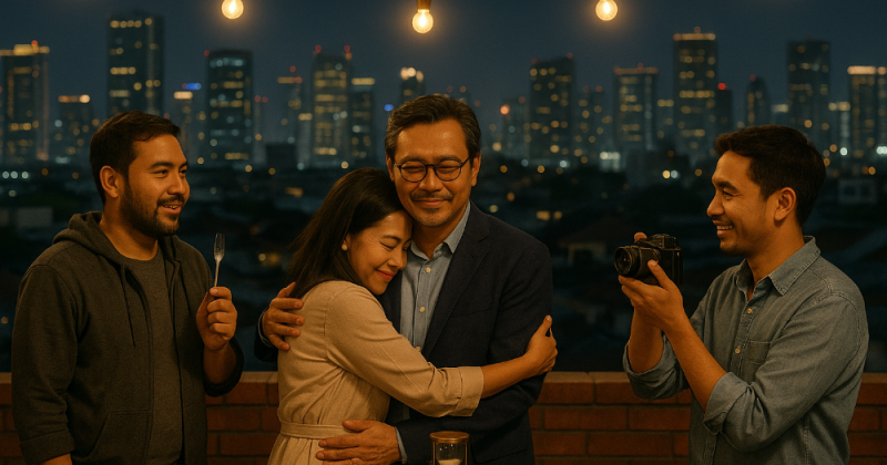 Cerita urban emosional tentang lima sahabat yang membangun ruang bersama di kota: belajar, bekerja, makan, pulang—menawar bising dengan jeda yang manusiawi.