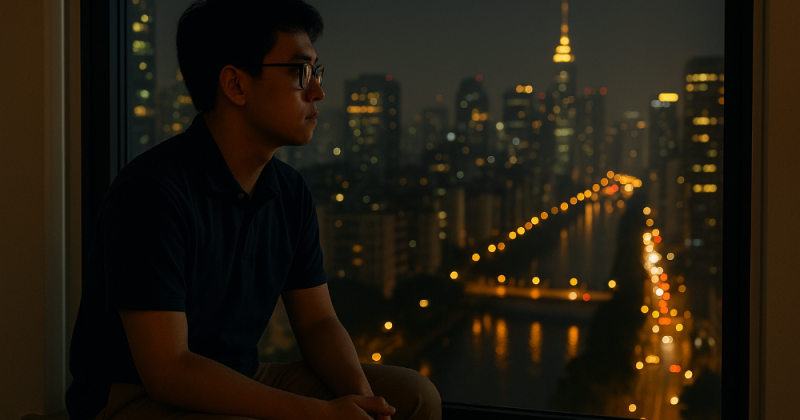 Cerpen urban tentang jarak pendidikan Indonesia dan upaya menutupnya lewat bengkel teknologi, Lab Merdeka, dan kolaborasi kelas menengah atas yang solutif.