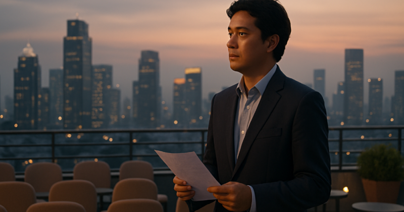 Di tengah riuh layanan dan ambisi industri, seorang pekerja perhotelan belajar bahwa keberanian sejati lahir dari jeda yang memberi tempat bagi kata-kata kembali