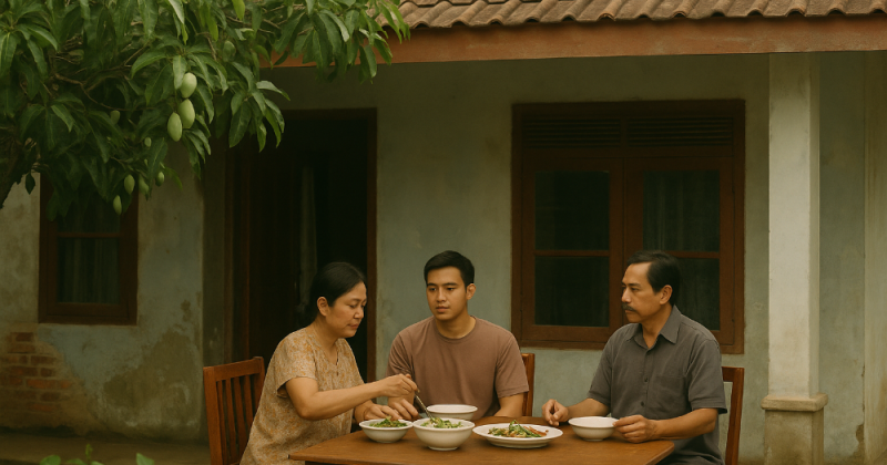 “Benih!”—cerpen urban emosional tentang dapur belajar, kebun atap, dan manusia yang menanam cara baru menghormati makanan, kerja, dan waktu di kota-kota Indonesia.