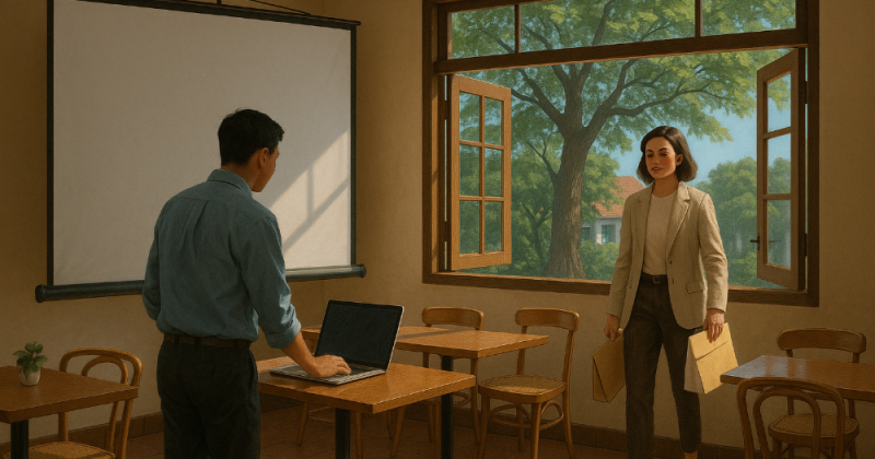 Cerita urban mengharubiru tentang hotel butik di Malang yang menjadikan keramahan sebagai ilmu, di tengah relasi, banjir, dan seni pulang yang sunyi namun terang.