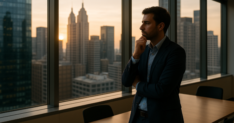 Cerpen urban tentang Panji yang belajar cara elegan menghadapi orang sok pintar di ruang rapat—tanpa debat, tanpa drama, hanya dengan tenang yang cerdas.