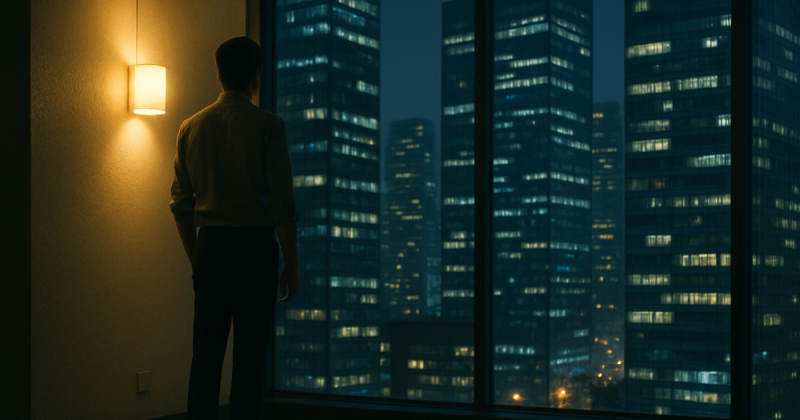 Cerpen tentang Panji, profesional kelas menengah di kota besar yang belajar memanfaatkan pengaruh kecilnya untuk menyalakan harapan tanpa menjadi martir.