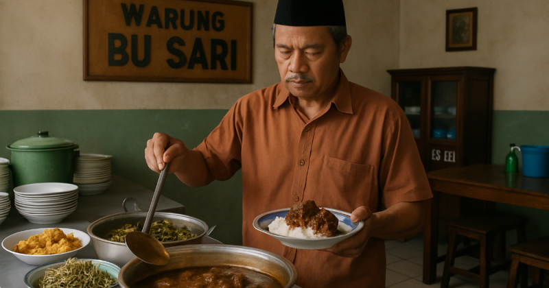 Kisah Suharja mempertahankan warung keluarga di tengah modernisasi. Kolaborasi dengan Ajeng dan RupaRasa menghidupkan kembali warisan dan masa depan UMKM Malang.