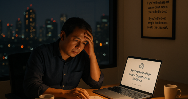 Seorang pemilik agensi kreatif bergulat antara menjadi yang termurah atau menjaga martabat profesionalnya. Pilihan harga berubah menjadi pelajaran hidup.