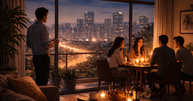 Cerpen sastra urban tentang Jayen: sukses, rapi, namun sepi. Ia belajar bahwa rumah bisa lahir dari pertanyaan sederhana yang ditanya dengan sungguh-sungguh.