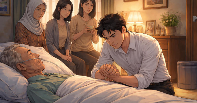 Cerpen urban emosional tentang adab dan softskill membawa diri: karier, bisnis, keluarga, tekanan sosial, dan reputasi—agar hadir dirindu, pergi dikenang.