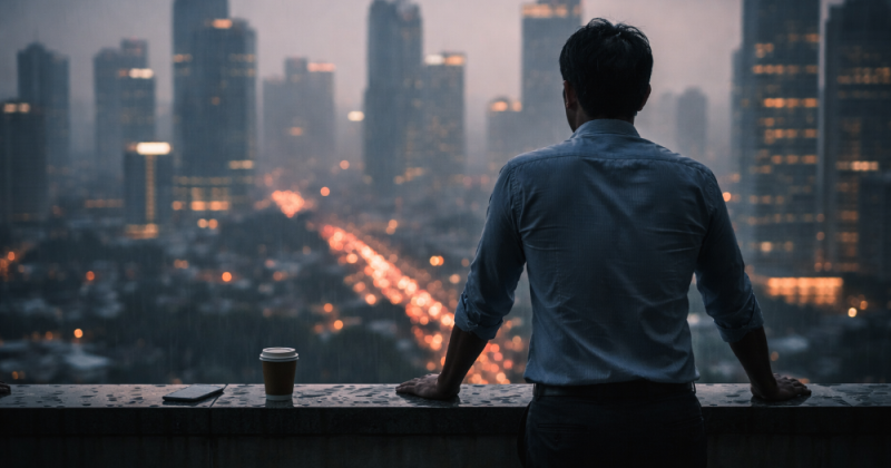 Cerpen emosional tentang Inu yang menghadapi krisis kesehatan dan dikhianati saat rapuh—kisah batas empati, harga diri, dan pemulihan di kota.