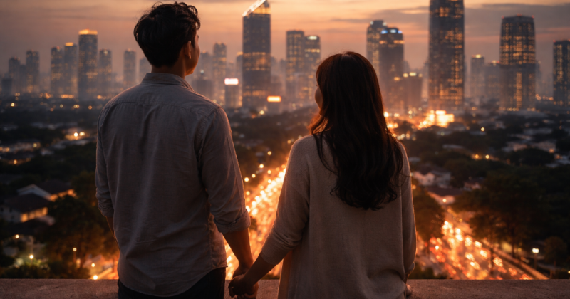 Cerpen urban emosional tentang Panji yang belajar tak mengambil penilaian orang secara personal, membangun nilai, cinta, dan ruang pulang di Jakarta.