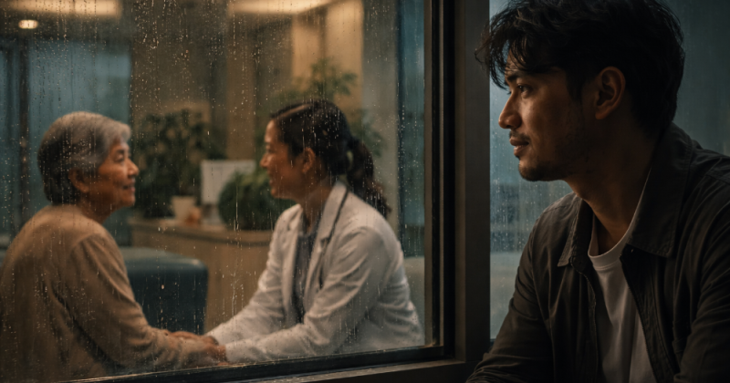 Cerpen emosional berlatar kota Indonesia tentang karier, bisnis, dan burnout—ketika mitokondria, ibu, dan pulang mengubah arti “kuat” menjadi manusia.