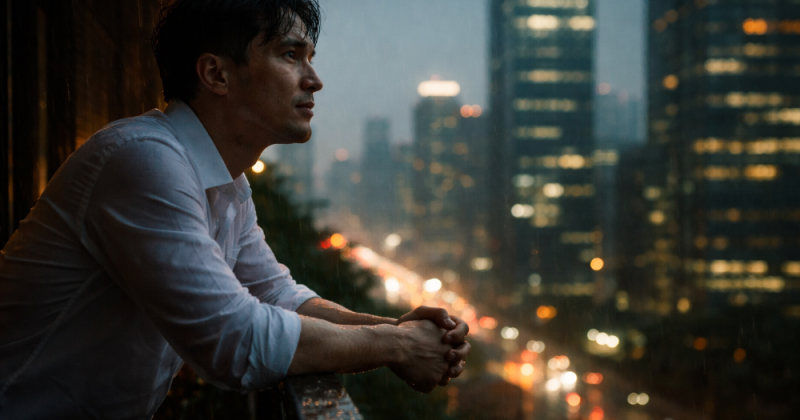 Cerpen reflektif tentang Lintang Asmoro Tunggal, lelaki urban sukses yang diuji pengkhianatan, keluarga, cinta, dan makna pulang di tengah kerasnya kota.