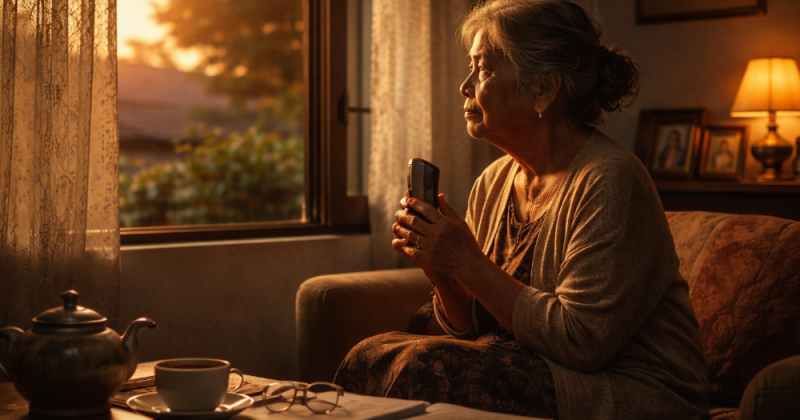 Cerpen sastra emosional tentang anak sukses yang terlambat menyadari arti pulang, merawat ibu yang menua, dan membayar hutang cinta orang tua.