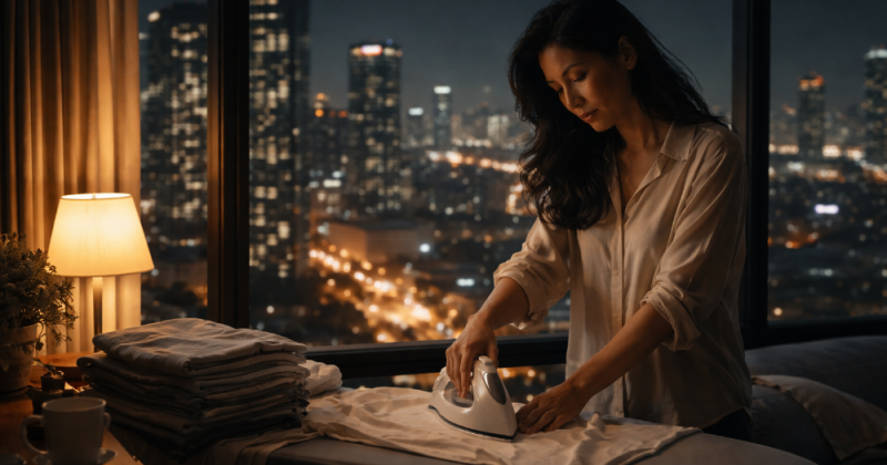 Cerpen sastra emosional tentang cinta, karier, bisnis, keluarga, dan luka batin kehidupan kelas menengah atas di perkotaan Indonesia.