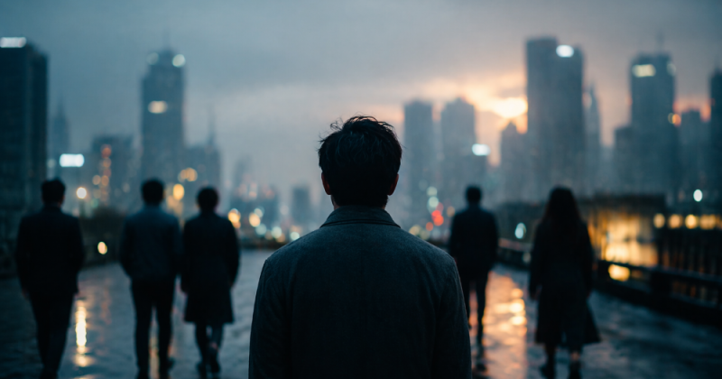 Cerpen emosional tentang kehilangan, kesadaran, dan belajar memilih orang yang tepat dalam kehidupan urban modern penuh tekanan dan harapan.