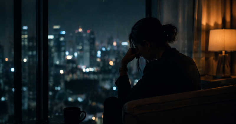 Cerpen sastra emosional tentang luka tersembunyi di balik kesuksesan dan perjalanan menemukan keberanian untuk jujur pada diri sendiri.