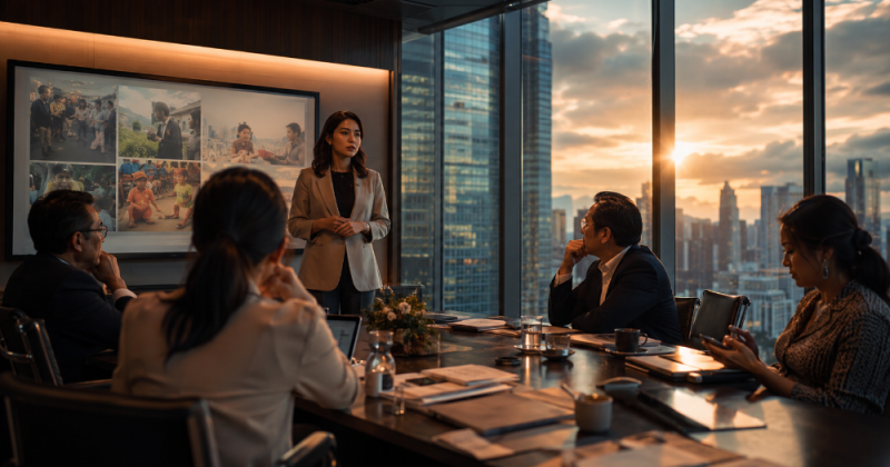 Cerpen reflektif tentang iri, ruang tumbuh, dan abundance mindset dalam organisasi pengabdian kelas menengah perkotaan Indonesia.